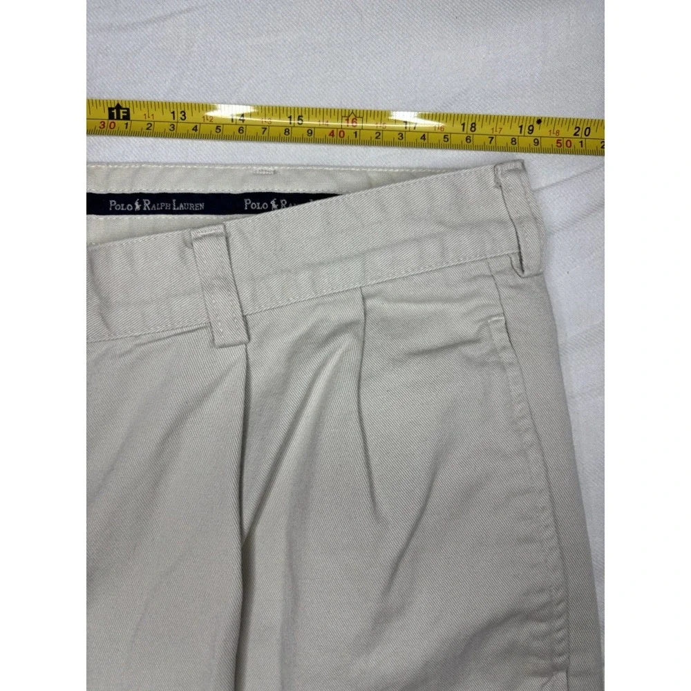 Vintage 90s Polo Ralph Lauren Hammond Pant Men 38x30 Khaki Classic Chino Pleated